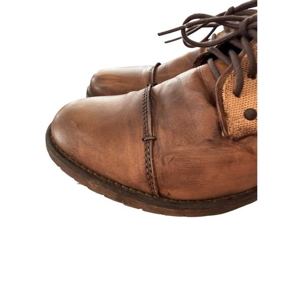 Men\'s 10.5 Bed-Stu Repeal Cap Toe Distressed Leather Derby Shoe Brown Tan main image 5